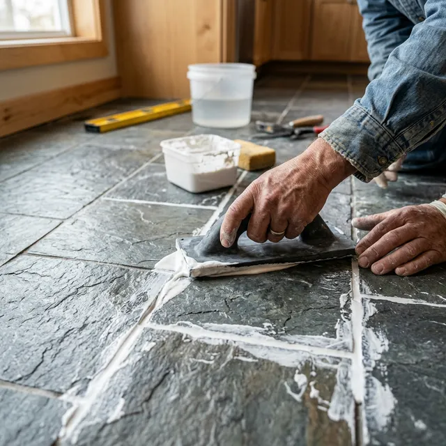 Professional grout and tile repair